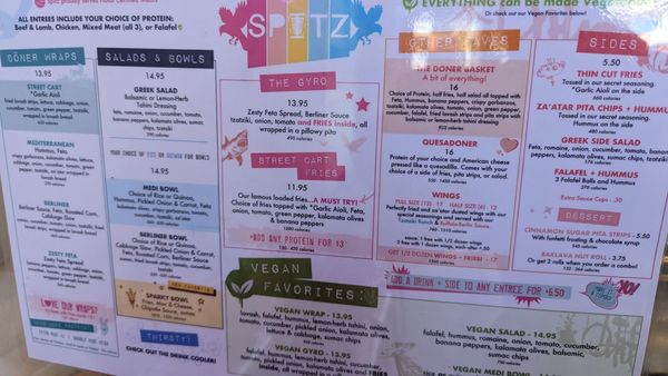 Menu photo 2 Spitz - ASU Tempe, AZ