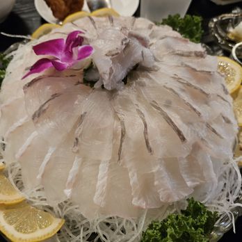 Moon Beach Sashimi & Grill - flounder combo $170 - Sushi Bars Near Me - Buena Park, California