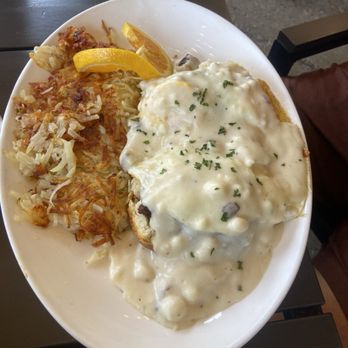 Waypoint Cafe - Open Faced Biscuits and Gravy Sandwich - American Near Me - Camarillo, California Waypoint Cafe - Open Faced Biscuits and Gravy Sandwich - American Near Me - Camarillo, California