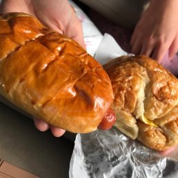 Sausage kolache  egg n' cheese croissant   Drive-thru only!
