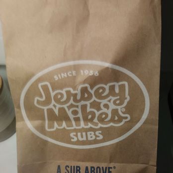 Jersey Mike's Subs - Jersey Mike's logo on bag. - Fast Food Near Me - Williamsburg, Virginia