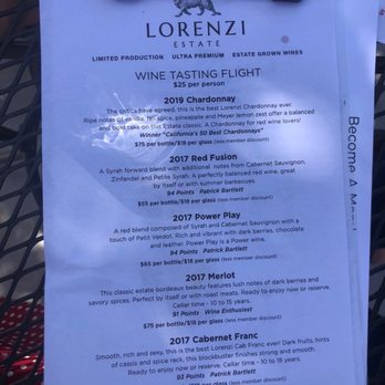 Lorenzi Estate Vineyards & Winery - Wine Tasting Flight - Wineries Near Me - Temecula, California Lorenzi Estate Vineyards & Winery - Wine Tasting Flight - Wineries Near Me - Temecula, California