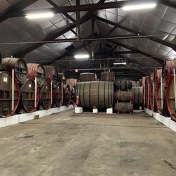 Distillerie Busnel - The large storage casks the Calvados is stores in
