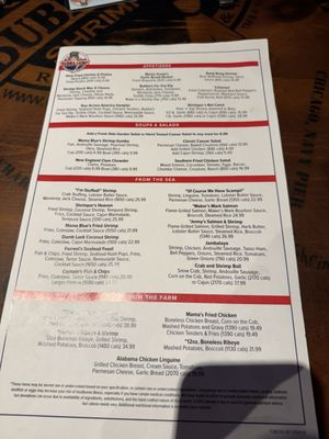 Menu photo 6 Bubba Gump Shrimp Daytona Beach, FL