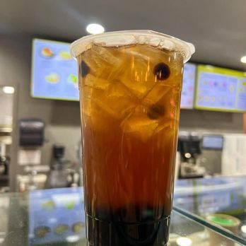 Mad For Cheesecake - White peach tea with boba - Ice Cream & Frozen Yogurt Near Me - National City, California Mad For Cheesecake - White peach tea with boba - Ice Cream & Frozen Yogurt Near Me - National City, California