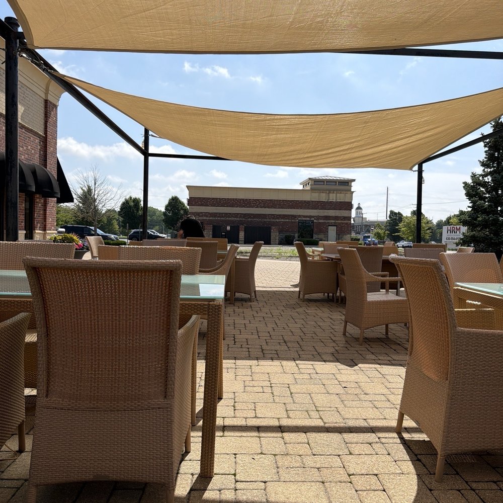 Sat on the patio Sat on the patio