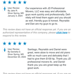 JD Professional Movers