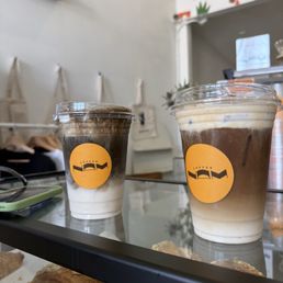 hojicha and pumpkin coffee