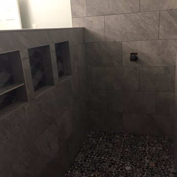 HP Home Improvements - I LOVE the niches in our new shower! So functional, but also pretty with the glass accent tile. - Roofing Near Me - Lawrenceville, Georgia HP Home Improvements - I LOVE the niches in our new shower! So functional, but also pretty with the glass accent tile. - Roofing Near Me - Lawrenceville, Georgia