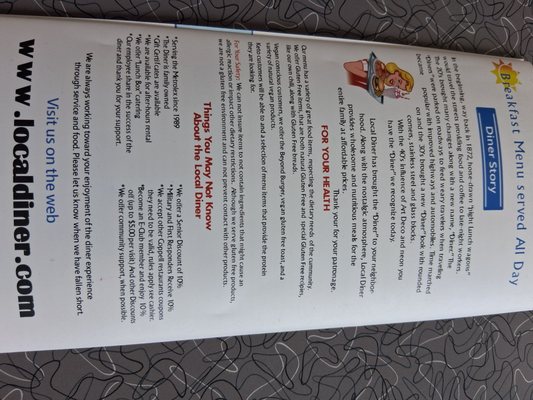 Menu photo 1 Local Diner Coppell, TX