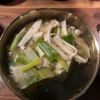 Yuk Dae Jang - Mushroom soup with glass noodle - Korean Near Me - Houston, Texas Yuk Dae Jang - Mushroom soup with glass noodle - Korean Near Me - Houston, Texas