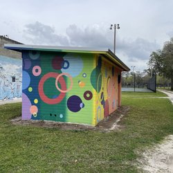 Tom Petty Park - Painted shed