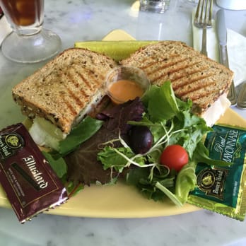 Raintree Bakery Coffeehouse - Boar's Head Turkey panini with Mac-nut pesto. Comes with fresh salad and papaya poppy seed dressing. Delicious! - Bakeries Near Me - Honolulu, Hawaii Raintree Bakery Coffeehouse - Boar's Head Turkey panini with Mac-nut pesto. Comes with fresh salad and papaya poppy seed dressing. Delicious! - Bakeries Near Me - Honolulu, Hawaii