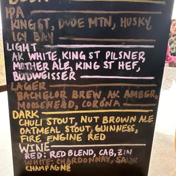Hatcher Pass Lodge - Beer Menu - Vacation Rentals Near Me - Palmer, Alaska