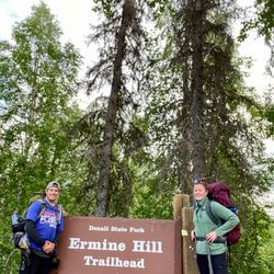 Ermine Creek Trailhead - The trailhead sign