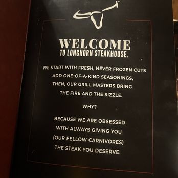 LongHorn Steakhouse - Menu - Steakhouses Near Me - Oak Lawn, Illinois