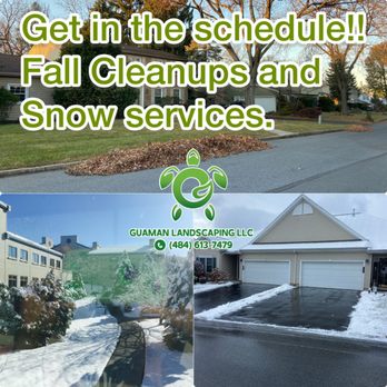 Guaman Landscaping - Falls Cleanups, Leaves Removal, Snow removal services, Landscaping. - Snow Removal Near Me