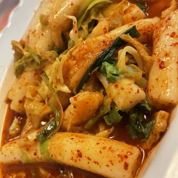 Korean Garden - Tkeokbokki ( 떡볶이) Spicy rice cake with fish cake, vegetables $23 soooo delicious!!!! - Korean Near Me - Anchorage, Alaska