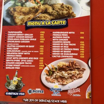 Tacos Rigo - Menu - Mexican Near Me - Cancún, ROO Tacos Rigo - Menu - Mexican Near Me - Cancún, ROO