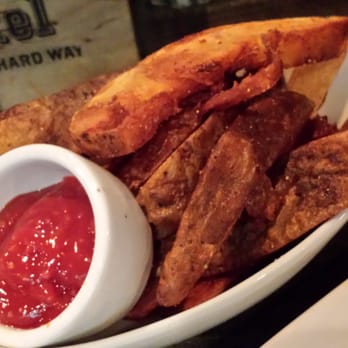 Bosscat Kitchen & Libations - Side of fries w/ their chow chow sauce.  #delishabllz - New American Near Me - Irvine, California