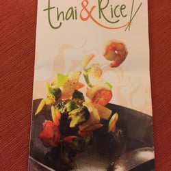 Thai & Rice - Menu cover