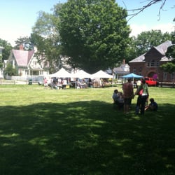 Windsor Farmers Market - Tent set up on the State street town green
