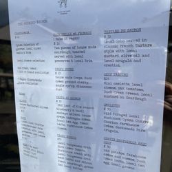 The Hen & Hound - Brunch menu
