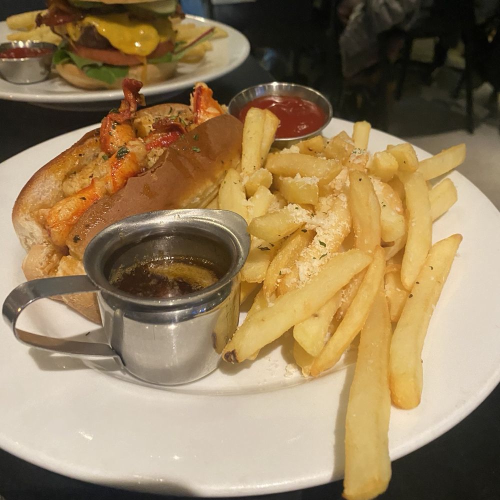 Ampersea - Lobster Roll with Truffle Fries - New American Near Me - Baltimore, Maryland Ampersea - Lobster Roll with Truffle Fries - New American Near Me - Baltimore, Maryland