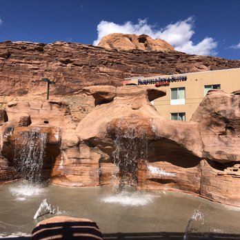 Fairfield Inn & Suites Moab - Fun splash pad by the amazing pool area! - Hotels Near Me - Moab, Utah