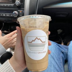 Elevated Grounds - Caramel creme brulee 20 oz iced latte