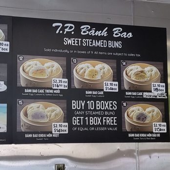 TP Banh Bao 2 - Menu (4 of 4). 1/15/2023 - Vietnamese Near Me - Garden Grove, California TP Banh Bao 2 - Menu (4 of 4). 1/15/2023 - Vietnamese Near Me - Garden Grove, California
