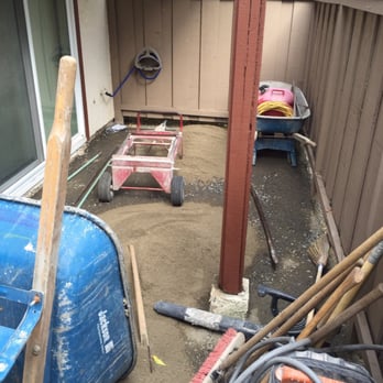 Genesis Stoneworks - (Condo) During the work... Job took 2 1/2 day! - Masonry/Concrete Near Me - Moorpark, California