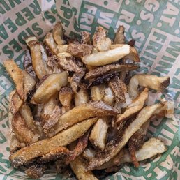 Clump of "fresh" fries Clump of "fresh" fries