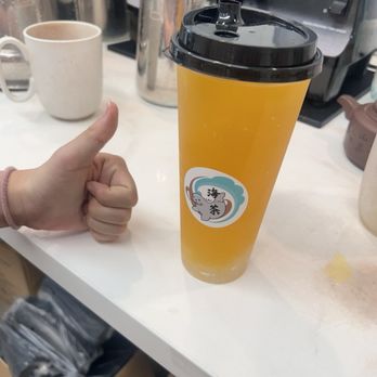 HaiCha - Peach Mango Green Tea w/ Lychee Jelly - Bubble Tea Near Me - Pasadena, California HaiCha - Peach Mango Green Tea w/ Lychee Jelly - Bubble Tea Near Me - Pasadena, California