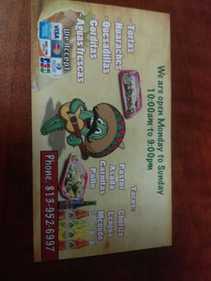 Menu photo 7 Tacos Mi Rancho Tampa, FL Menu photo 7 Tacos Mi Rancho Tampa, FL