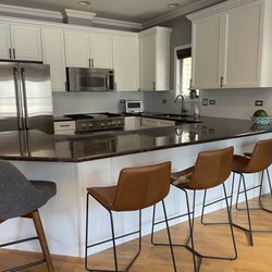 Kitchen and Wood Refinishing - The newly finished kitchen