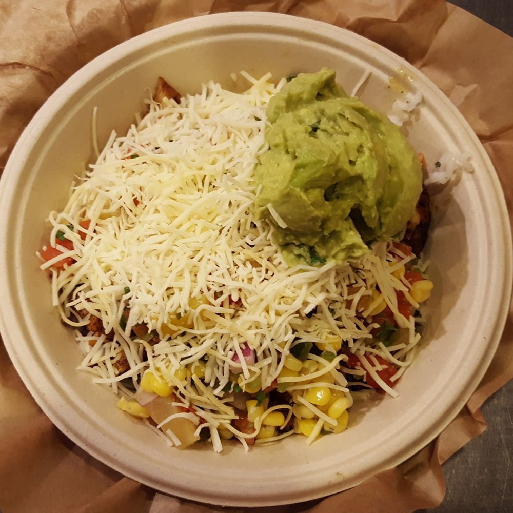 QDOBA Mexican Eats - Burrito bowl with less than a level spoon of meat (their "new" policy). - Mexican Near Me - Indianapolis, Indiana QDOBA Mexican Eats - Burrito bowl with less than a level spoon of meat (their "new" policy). - Mexican Near Me - Indianapolis, Indiana