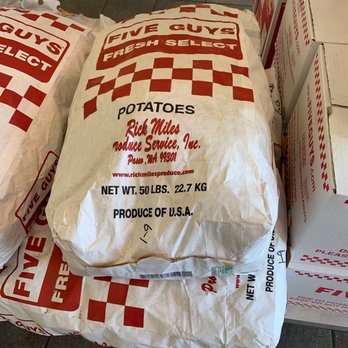 Five Guys - Potato bag - Burgers Near Me - Valencia, California Five Guys - Potato bag - Burgers Near Me - Valencia, California