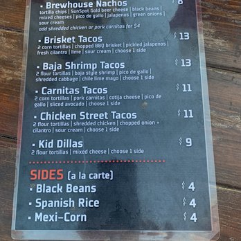 SanTan Gardens  - Food menu - Beer Tours Near Me - Chandler, Arizona