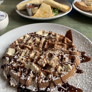 George's Place - Tiramisu waffle and breakfast quesadilla- excellent!! - Breakfast & Brunch Near Me - Cape May, New Jersey George's Place - Tiramisu waffle and breakfast quesadilla- excellent!! - Breakfast & Brunch Near Me - Cape May, New Jersey