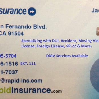 Rapid Insurance Services - Contact Jackie Llanio (818)646-1516 ext 111 OR Text (818)305-5704 .Glad to Assist You. :D - Home & Rental Insurance Near Me - Burbank, California Rapid Insurance Services - Contact Jackie Llanio (818)646-1516 ext 111 OR Text (818)305-5704 .Glad to Assist You. :D - Home & Rental Insurance Near Me - Burbank, California