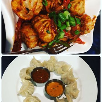 Spice of Nepal - Top chili chicken momo. Bottom steamed momo - Himalayan/Nepalese Near Me - Surrey, British Columbia Spice of Nepal - Top chili chicken momo. Bottom steamed momo - Himalayan/Nepalese Near Me - Surrey, British Columbia