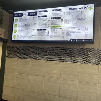 Hummus Way - Menu - pricing is $1 more per small sign on door. - Mediterranean Near Me - Orange, California Hummus Way - Menu - pricing is $1 more per small sign on door. - Mediterranean Near Me - Orange, California