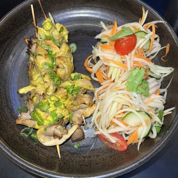 Union - Mushroom Skewers with papaya salad - Asian Fusion Near Me - Long Beach, California Union - Mushroom Skewers with papaya salad - Asian Fusion Near Me - Long Beach, California
