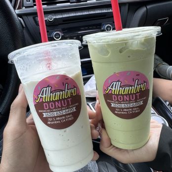 Alhambra Donuts - Banana & Matcha Smoothie - Donuts Near Me - Alhambra, California