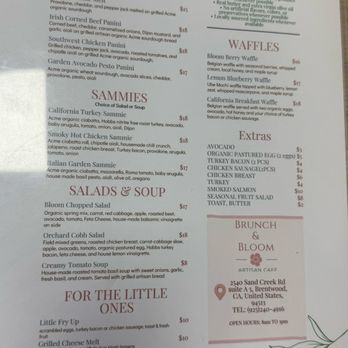 Brunch & Bloom Artisan Cafe - Menu - Breakfast & Brunch Near Me - Brentwood, California Brunch & Bloom Artisan Cafe - Menu - Breakfast & Brunch Near Me - Brentwood, California