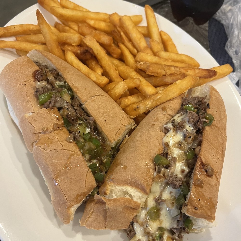 Bear Point Marina - Steak bomb with fries - Campgrounds Near Me - Bowerbank, Maine