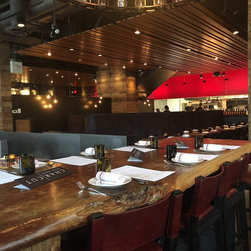 Charcut Roast House - Looking out from the bar into the dinning room - Steakhouses Near Me - Calgary, Alberta