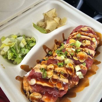 Makoto Sushi - Sunset roll - Sushi Bars Near Me - Aiea, Hawaii Makoto Sushi - Sunset roll - Sushi Bars Near Me - Aiea, Hawaii