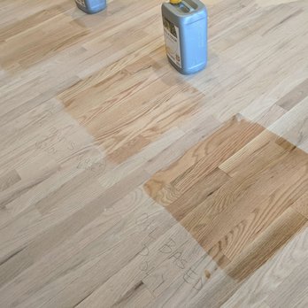 JD Enterprise - Testing flooring stains. - Flooring Near Me - Broomfield, Colorado